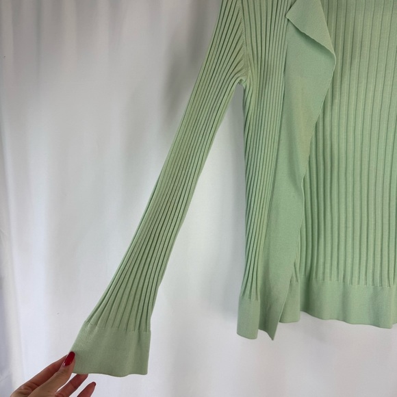 Vintage Worth Mint Green Ribbed 100% Cotton Top - Picture 6 of 13